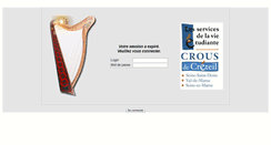 Desktop Screenshot of harpe.crous-creteil.fr